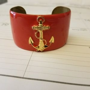 Wimberly cuff bangle with sailor anchor